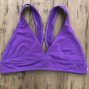 Shakti Activewear Leaf Racerback Purple Top Size Small